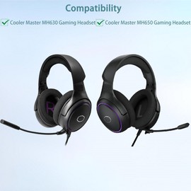 MH650 Earpads,HAIZEEN Earpads Compatible with Cooler Master MH630 MH650 Gaming Headphones Ear pads Replacement Cushion(Breathable Fabric/High-grade Foam)