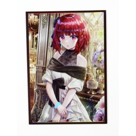 50ct 63x90mm Holographic Top Loading Trading Card Sleeves for YuGiOh/Japanese Art Anime Printing Card Sleeves Protectors (Maya Kanna Hat Queen)