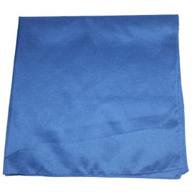 Mechaly - Juego de 12 bandanas unisex, 100% poliéster, 1 docena, Azul Real, 22 in