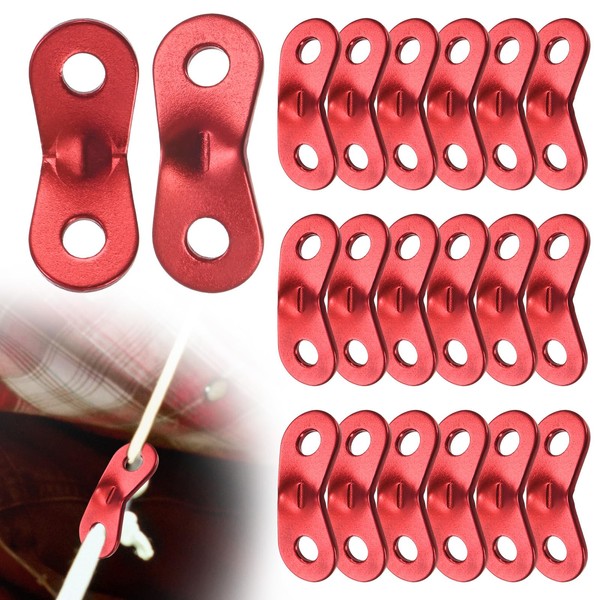TIXIPEM Rope Tensioner Aluminum Alloy [20PCS] - Guyline Cord Adjusters