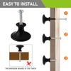 SUNOYA Pack of 30 Furniture Knobs, Matte Black, Drawer Knobs,