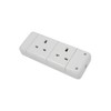 Mercury 2 Gang Trailing Socket, White