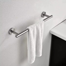 Modket Modern Brushed Nickel Towel Bar Rail Stainless Steel Wall Mounted Bathroom Hang