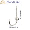 Fishing Hook Hat Pins Fishing Hook Clips,7pcs/Box Cap Hat Tie