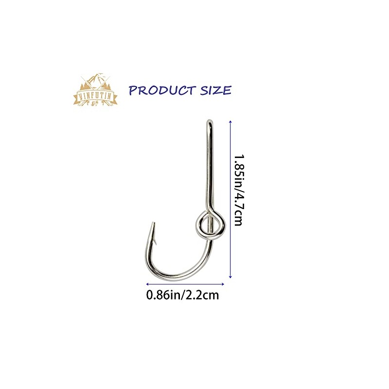 Fishing Hook Hat Pins Fishing Hook Clips,7pcs/Box Cap Hat Tie