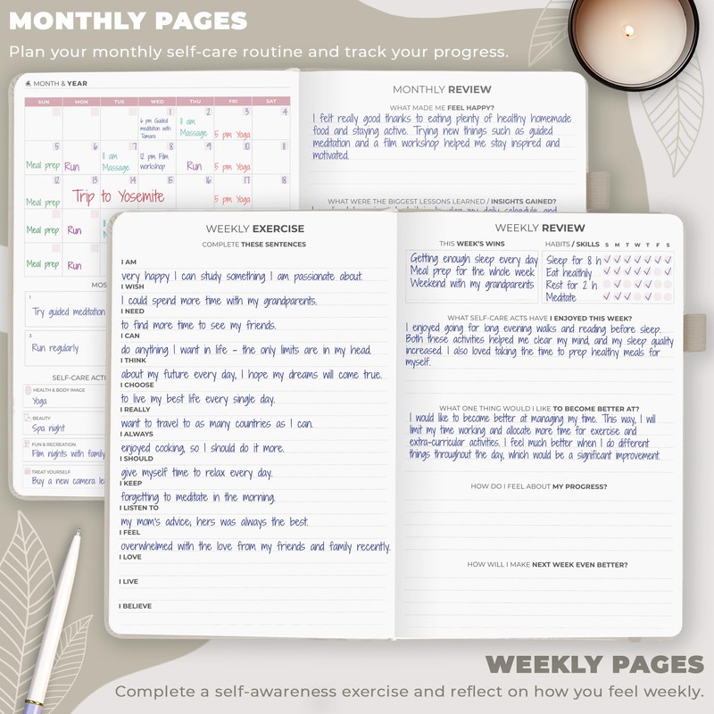 Clever Fox Self-Care Journal – Wellness & Daily Reflection Notebook