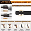 13-Pack Impact Phillips Bits Set, LATTOOK #1, #2, #3 Magnetic