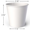 100-Pack 4 oz. White Paper Disposable Cups – Hot and
