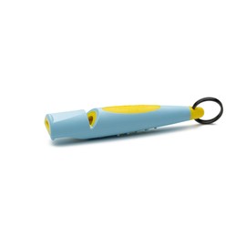 ACME Genuine Professional, BPA-Free Plastic Dog Training Whistle No. 210.5 Alpha with Enhanced Ergonomic Grip, 110 dBA, Short Range, Designed and Made in The UK. Baby Blue on Yellow