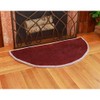 Minuteman Half Round 44'' x 22'' Hearth Rug - Plum