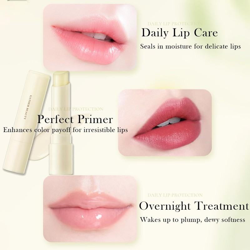 2 Pcs Colorless Lip Primer - Unscented & Non-Sticky, Ultra-Moisturizing
