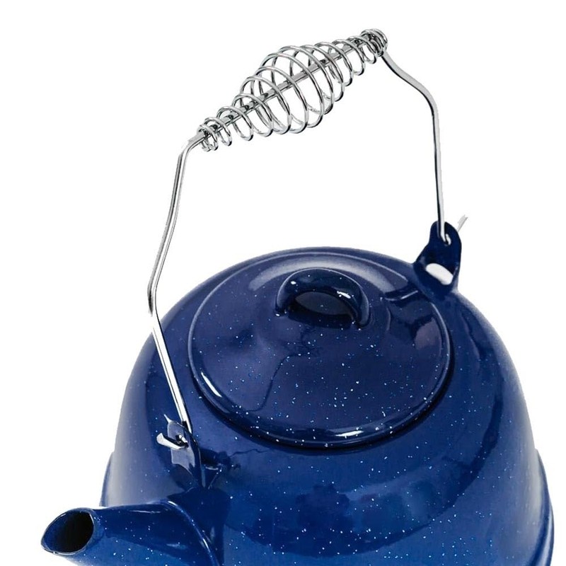 Campfire Enamel Kettle, Navy, 2500 ml Capacity