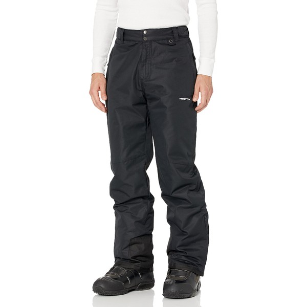 Arctix Men's Essential Snow Pants, Black, Medium (32-34W * 34L)