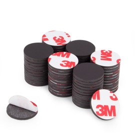Towjug Round Magnets with Adhesive Backing, 30 Pieces 3M Strong Adhesive Magnet Dots (Diameter 0.8’’ x 0.08”) Anisotropic Circle Magnets for DIY, Art Projects, whiteboards & Fridge