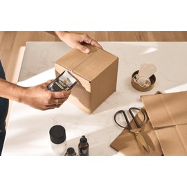 Duck Max Strength Clear Packing Tape with Dispensers – 6 Rolls of Maximum Strength Heavy Duty Packaging Tape for Shipping & Moving Boxes - 1.5" Core - 1.88 Inch x 22 Yards, Clear (284983)