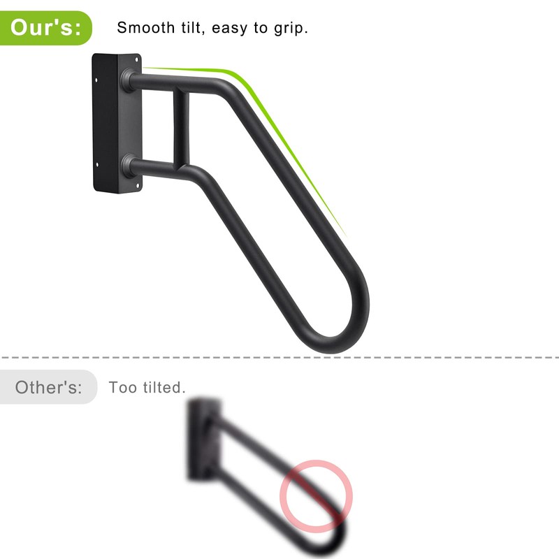 SELEWARE Heavy Duty Wall Mount Handrails for Indoor Outdoor 1-3