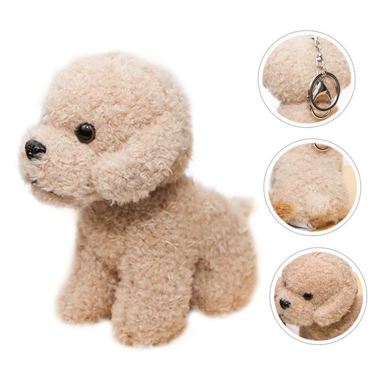 TENDYCOCO Key Chain Puppy Key Ring Puppy Bag Pendant Lovely