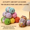 3 Packs Plush Chenille Chunky Crochet Yarn - Baby Yarn