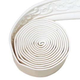 WAPANE 360" x 3.1" Peel Stick Foam Molding Trim Self Adhesive, Crown Molding Wallpaper Border Flexible, 3D Wall Edging Lines Foam Baseboard, Wall Trim for Home, White, 4PC