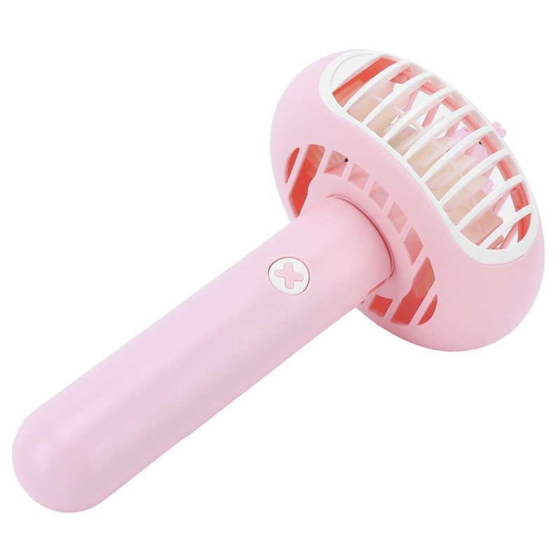 Pink USB Neck Fan Mini Portable Desktop Foldable Fan for