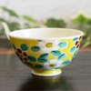 Kutani Ware Rice Bowl, Stylish, Lightweight, Rice Bowl, Flower Pattern,