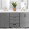 Ravinte Decor 30 Pack Black Cabinet Handles - 3" Hole