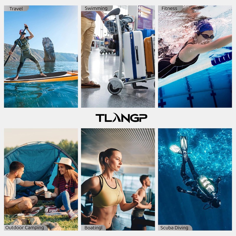 TLANGP Travel Vacuum Bags, with Pump, Suitable for Carry-On Luggage