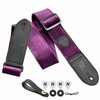 Nefelibata Guitar Strap, Double Full Grain Leather, Vintage Velvet Strap/FREE