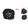 sourcingmap Ballet Hair Net, Black Hair Bun Cover Lady Hairnets
