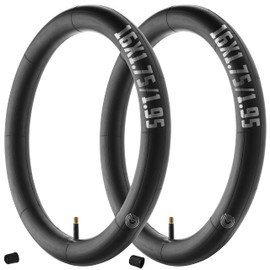 MOOVMOOV Inner Tube 16 x 1.75 / 16 x 1.95 with Straight AV Valve 33 mm | For Bicycles, Wheels, Pushchairs and Others. Compatible with 16 Inch Tyres (ETRTO 47/54-305).