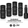 NEIKO 02282B 1/2-Inch-Drive Impact Socket Set, Flip Socket Set, Chrome