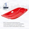 Sufcnire 3 Piece Plastic Sled Board, Winter Snow Sled with