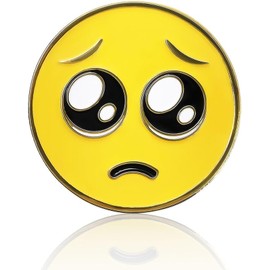 Crying Emoji Lapel Pin | Expressive Yellow Face Brooch for Men and Women | Unique Suit Accessories C0074
