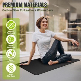 Grounding Mat Earth Connected Mat for Feet Pets Desk Computer Grounding Pad 24"x36" Grounded Mat with Cord
