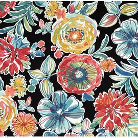 RSH DECOR: Deep Seating Chair Cushion with Pillow Back | 23” x 24” Seat | All-Weather Spun Fabric | Outdoor Cushion Set for Patio Furniture | Colsen Noir