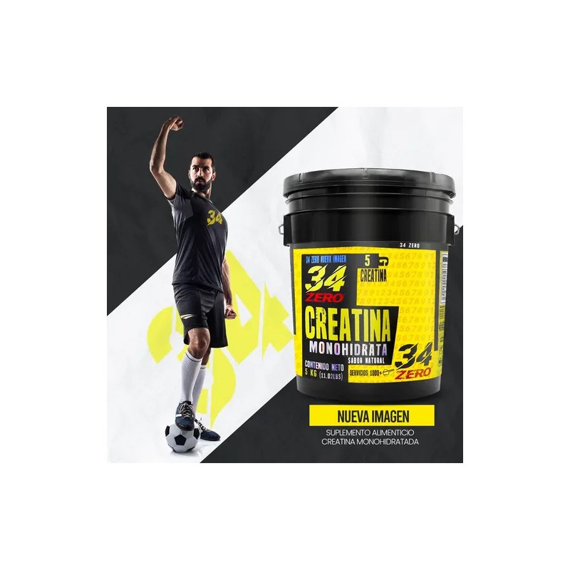 34 Zero Creatina Monohidratada 5kg 1000 Servicios