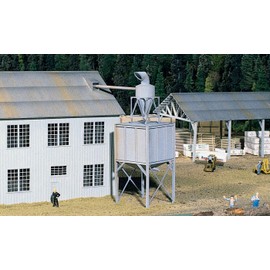 Walthers, Inc. Planning Mill and Shed Kit, 6 X 8 X 5-3/4" 15 X 20 X 14.3cm