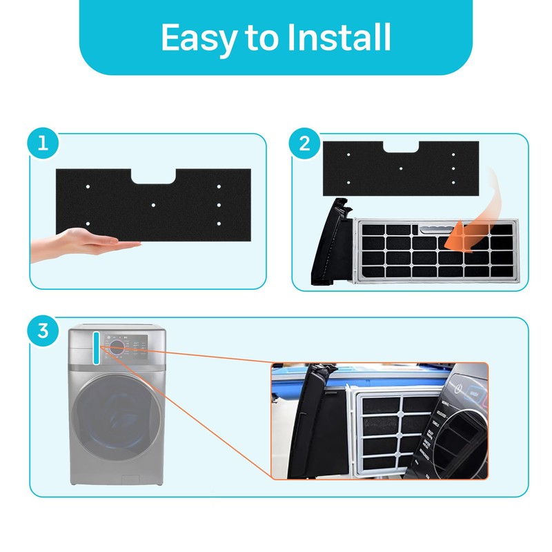 8 Pack WH01X35719 Lint Foam Filter for GE Profile Washer