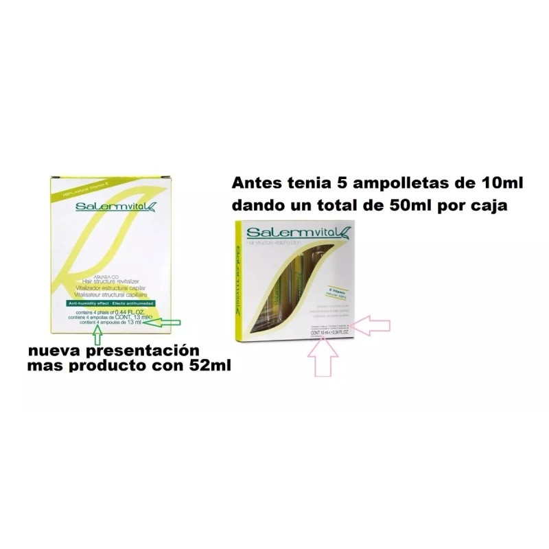 Salerm Salerm Vital 10 Ampolletas Reparación - Vitamina E 100%