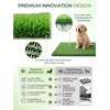 Pawhoo 1.2'' Thick Woven Fake Grass Mat for Dog, Glue-Free