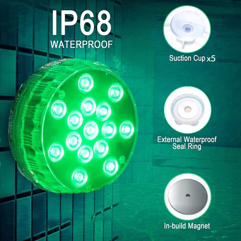 15 LED Submersible Led Pool Lights 16 Colors Underwater Pond