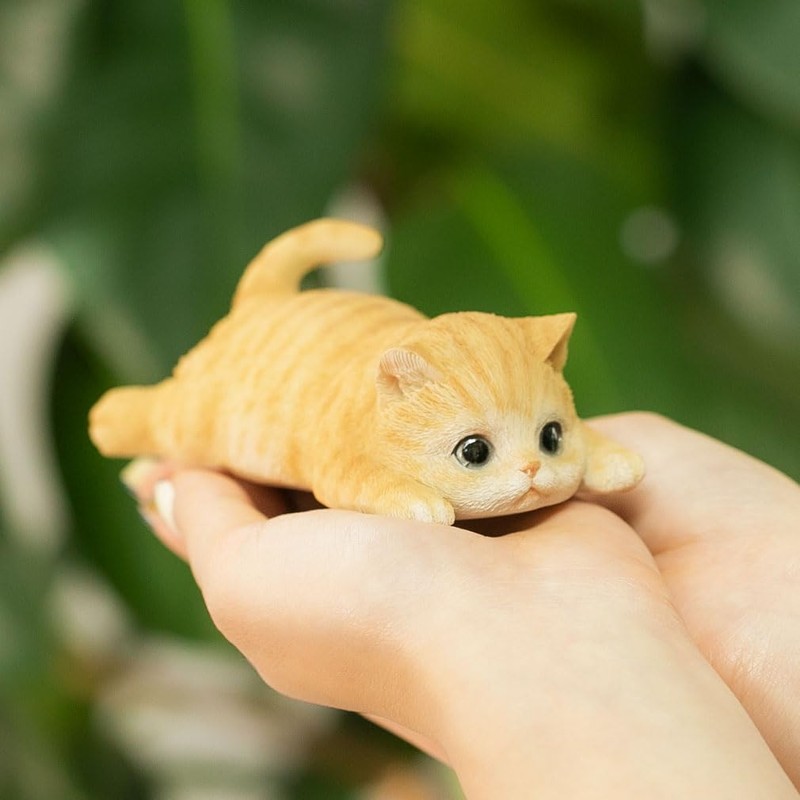 Devarier ca216y Cat Figurine, Tea Tiger, Cup Ramen, Magnet, Resin,