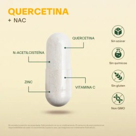 Vitalbotanics Quercetina + Nac Con Zinc Y Vitamina C 60 Caps Sabor QRCT_NAC_60
