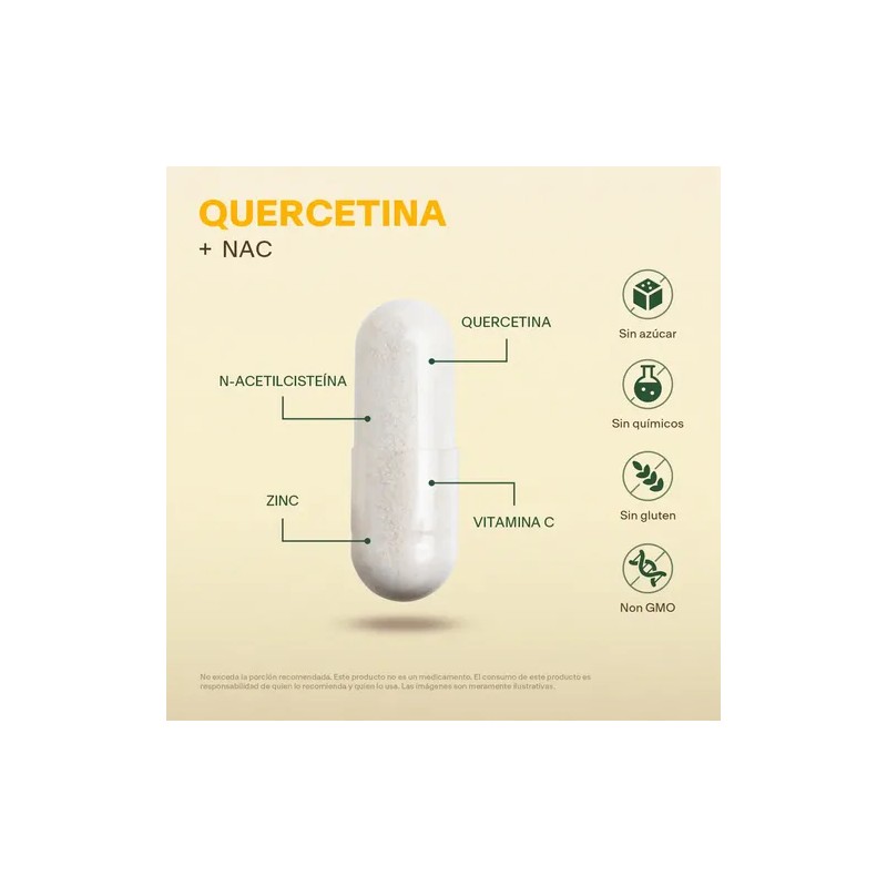 Vitalbotanics Quercetina + Nac Con Zinc Y Vitamina C 60