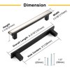 BEROSSA Black and Nickel Cabinet Pulls Matte Black and Brushed