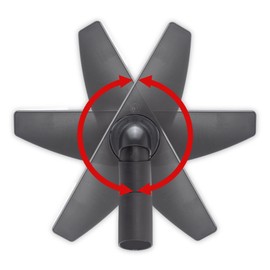 PRIMEBAG SwingFlex Pivoting Parquet Nozzle Suitable for Dyson Cinetic BigBall 2 CY22 CY23 CY28 - Innovative Swivel and Tilt Joint & Soft Horsehair for Best Performance when Vacuuming