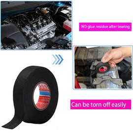 4 Rolls Wire Loom Harness Tape,High Temp Wiring Loom Harness Self-Adhesive Felt Cloth Tape for Automotive Electrical Wrap Protection Noise Damping Cable Fixed （ 7.5×59 in ，19mm×15m）