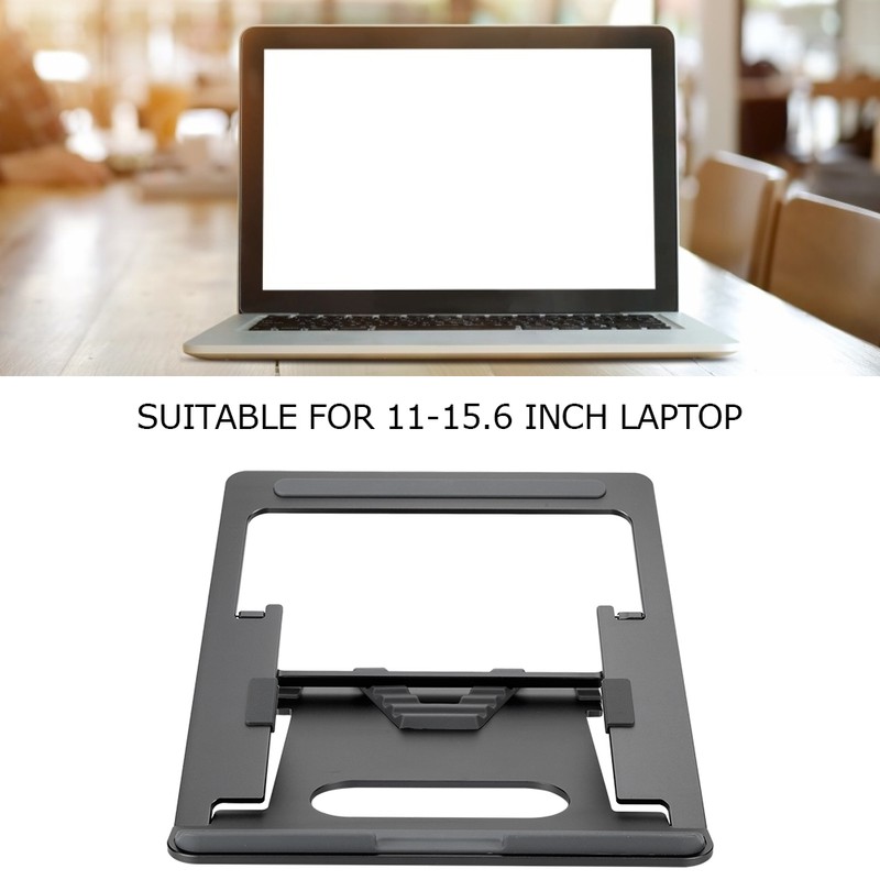 Portable Aluminum Alloy Laptop Stand Adjustable Folding Holder Multifunction Riser