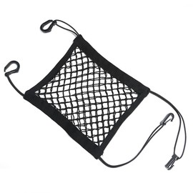 Car Net Bag, Touring Net, Motorcycle, Luggage Fastening, 9.8 x 11.8 inches (25 x 30 cm), Hook, Stretchable, Abrasion Resistant, Prevents Loads from Collapse, Storage Pockets, Safety, Dividers, Bikes