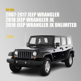 LIANGREN 17PCS Hardtop Headliner Roof Seal Accessories Fit For 2007-2018 Jeep Wrangler JK